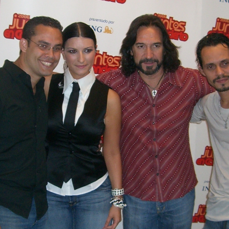 Laura Pausini, Marco Antonio Solis and Marc Anthony.